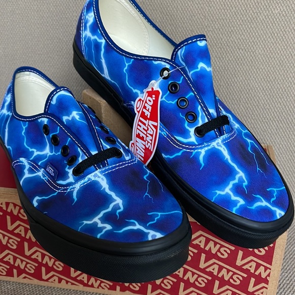 Vans Authentic Lightning Black / Blue MEN`S - Picture 8 of 16